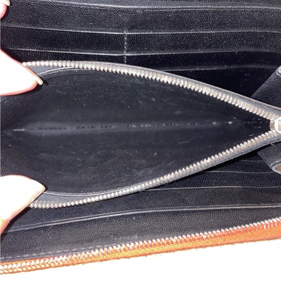 Celine Red Leather Zip Around Wallet - Picture 9 of 12